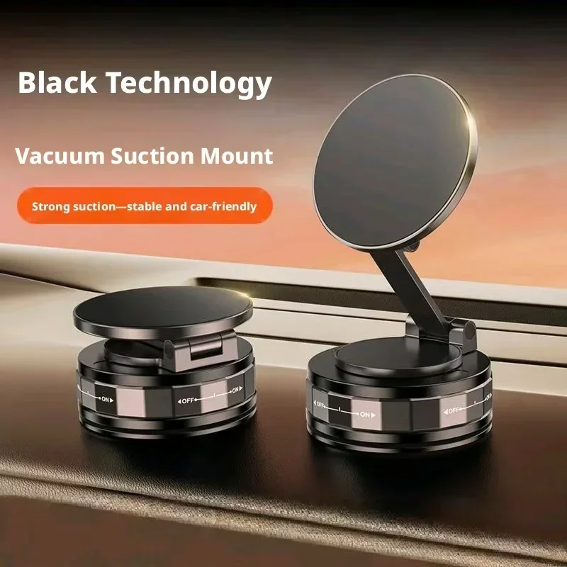 Foldable Strong Magnetic Car Phone Mount 360° Rotation Universal Cell Phone Holder for iPhone Samsung Android Smartphone