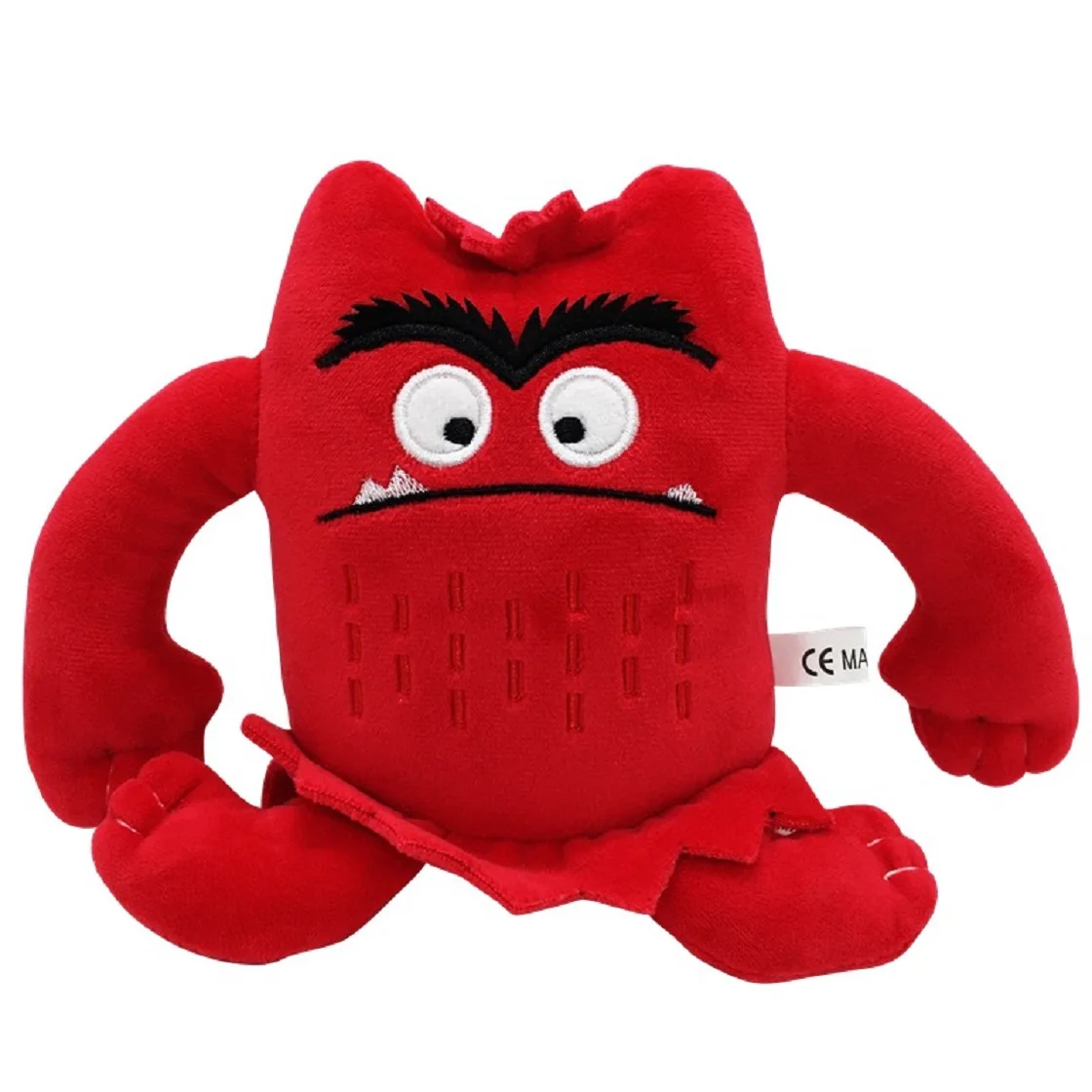 6 Stks/set 6 Kleuren Kawaii De Kleur Monster Pluche Pop Kinderen Monster Kleur Emotie Plushie Knuffel Voor Kinderen Verjaardagscadeaus