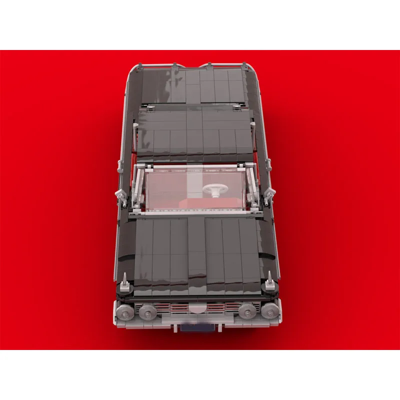 MOC-237212 نموذج مكعبات بناء سيارة رياضية سوداء جديدة، 1415 قطعة، هدية لعبة مكعبات بناء عيد ميلاد الأطفال الإبداعية