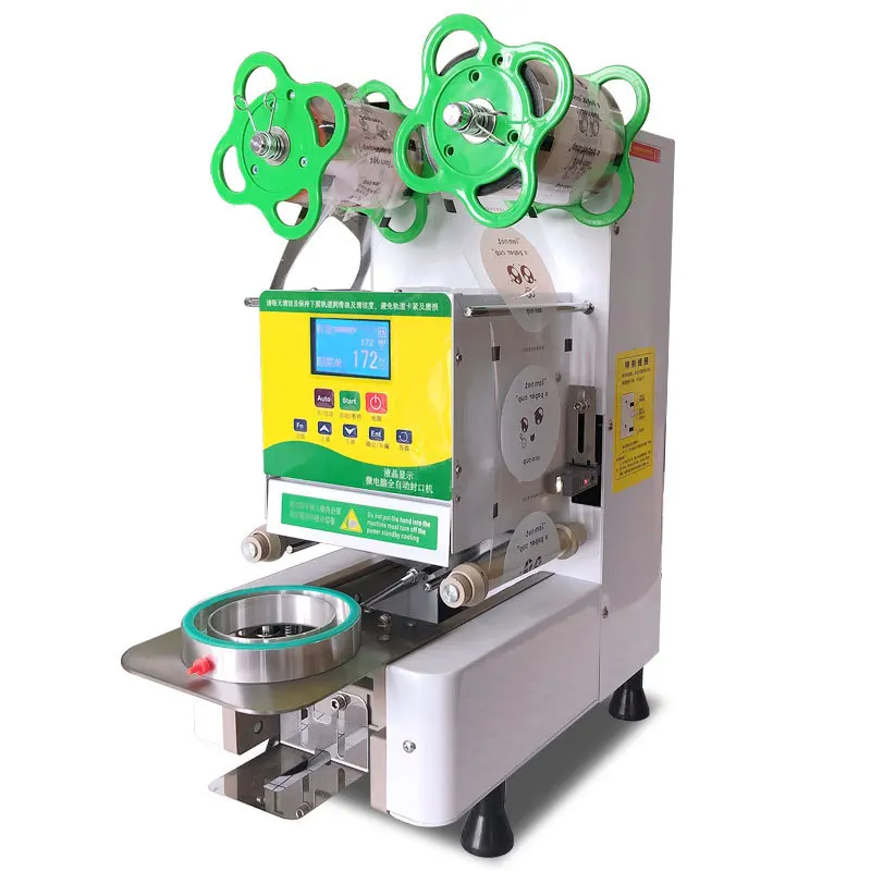 CHINCAN Fully Automatic Milk Tea Soy Milk Beverage Cup Continuous Sealing Machine Paper Plastic Cup Commercial Sealing Machine