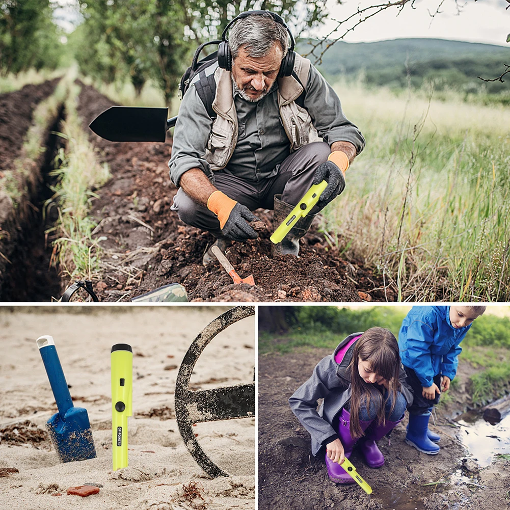 Handheld Metal Detectors Pen Lightweight Portable Locating Detector Precise Positioning Depth Metal Detector Built-in LED Light