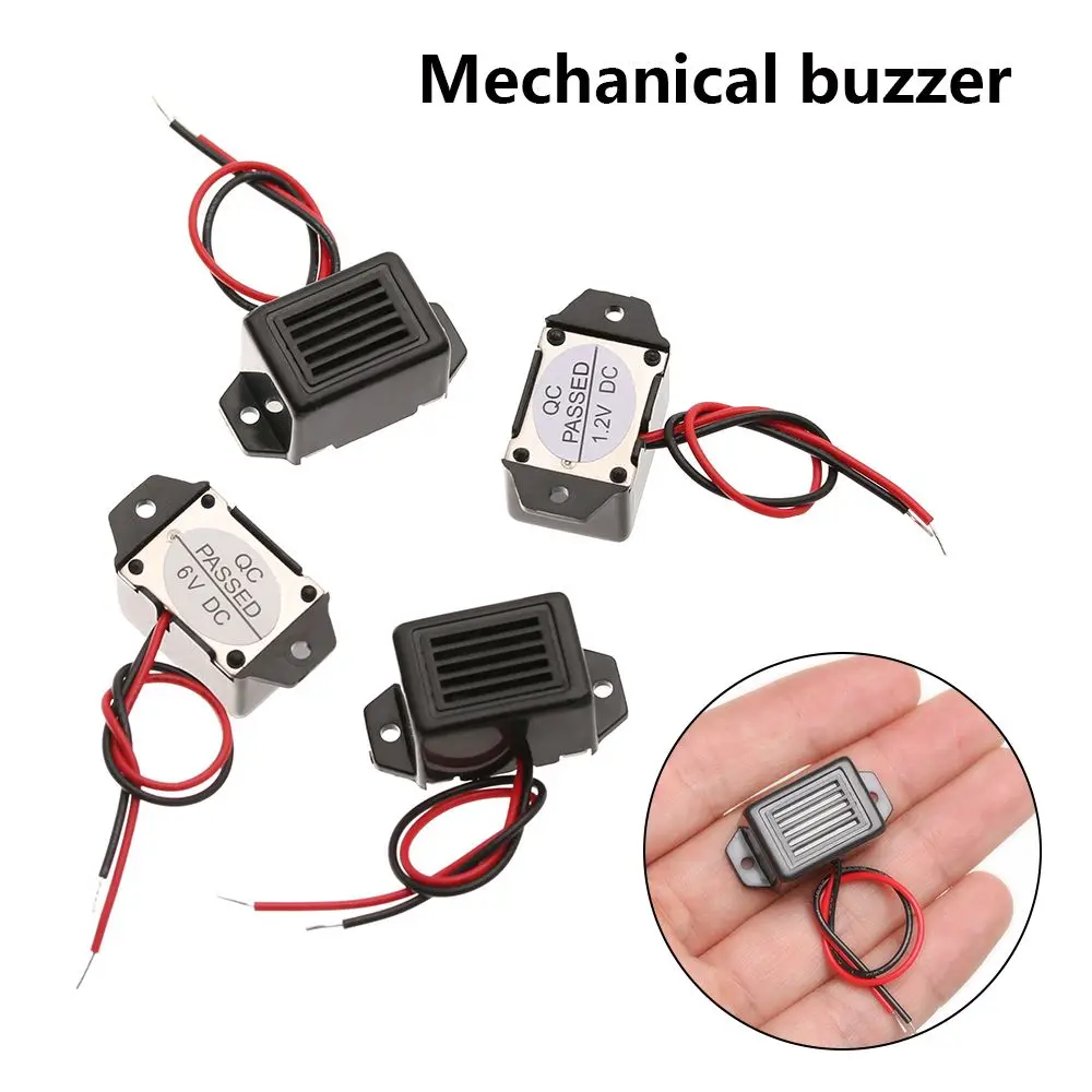 1PC Alarm Buzzer DC 1.2/3/6/12V 85dB Mini Electronic Alarm Buzzers Constant Tone Sound Beeper Mechanical Buzzer 33.5x15mm