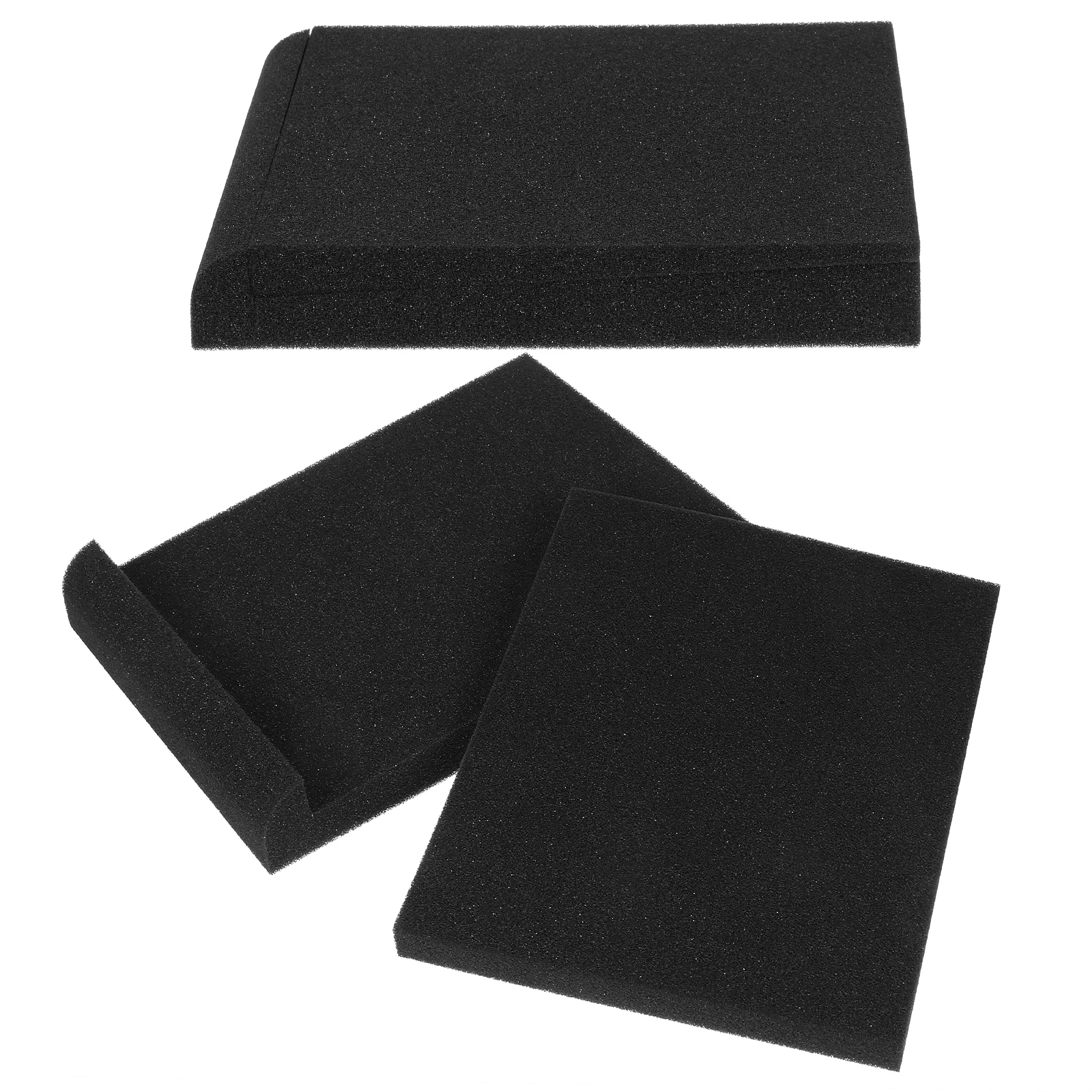 

2pcs Speaker Isolation Pad High Density Foam Cushion Mats Acoustic Panels Vibration Absorption Sound Bar Stable Base Long