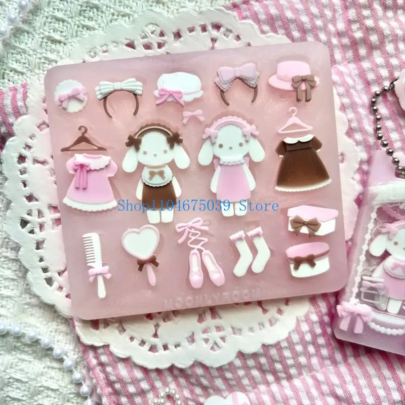 

5asd Convenient Rabbit Shaped Ornament Moulds Reusable Mold for Handmade Crafts