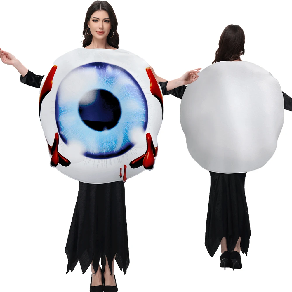 

Костюм для косплея глаз для взрослых, наряд из губки с 3D графическим принтом, офтальмологическая тематическая праздничная одежда, маскировочный костюм на Хэллоуин