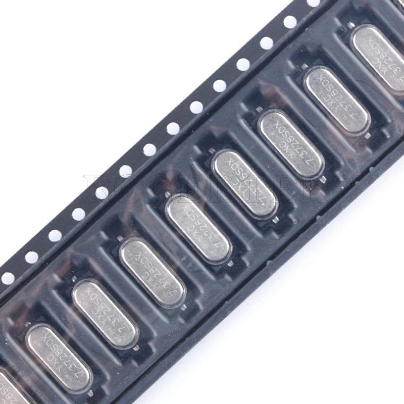 10Pcs SMD Passive Crystal Oscillator/HC-49SMD 7.3728MHz 20ppm 20PF X49SM73728MSD2SC