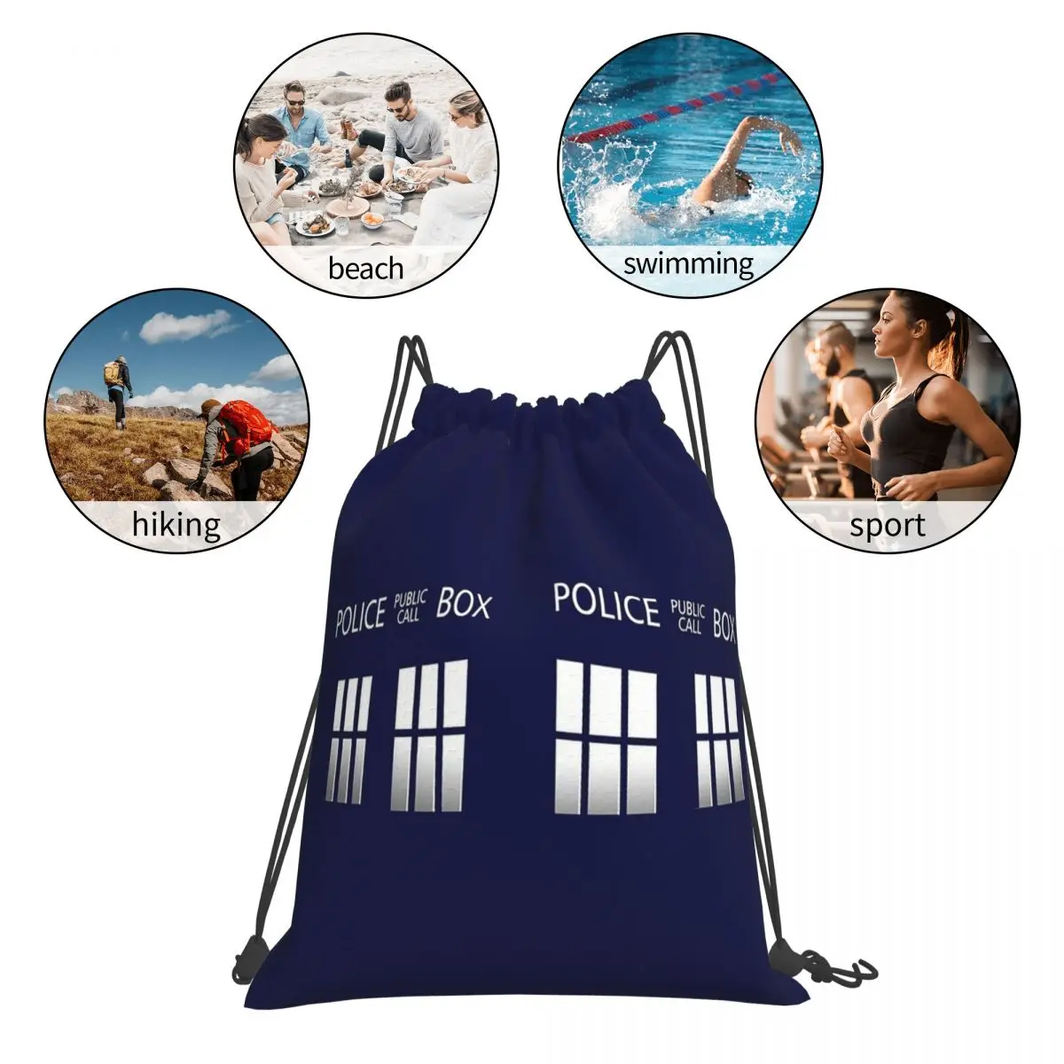 Time Box Backpacks Multi-function Portable Drawstring Bundle Pocket Sports Bag Book Bags For Man Woman Students