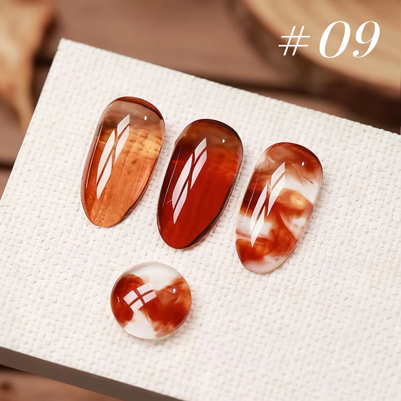 MIANEL 10ML Herbst-Nagel-Tintenfarbe Jelly Gel Nagellack 2026 Neu Maillard Schildpatt-Amber Gel-Lack Schwarze Nägel 1-8 Stück – Detail 30