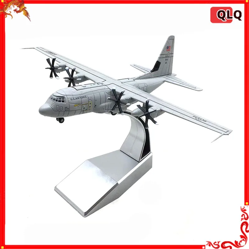 Die Cast Alloy Aircraft Model 1:200 Us Air Force C-130j Transport Aircraft Simulation Alloy Aircraft Model Collection Gift