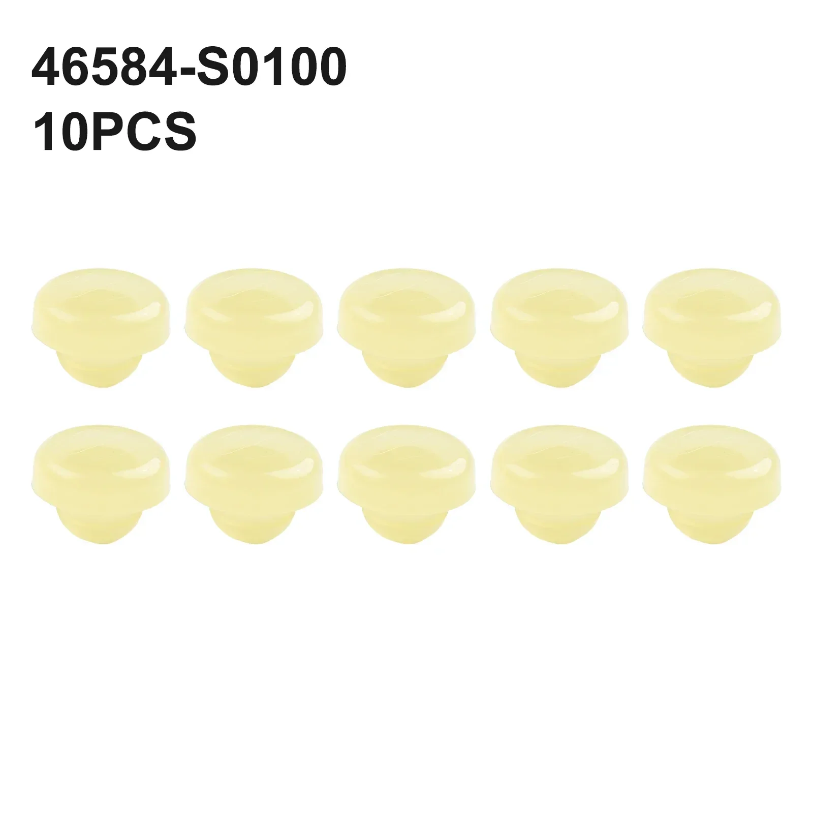 10Pcs Car Brake Clutch Pedal Stopper Pads 46584-S0100 For Nissan 200SX 240SX 300ZX 350Z For Infiniti G20 G35 G37 I30 J30 Yellow