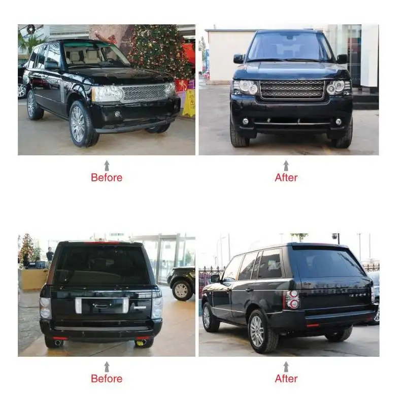 Aggressive Look PU Plastic New Factory Sal Upgrate Style BodyKit Grille Taillights Front Bumper Plug Play