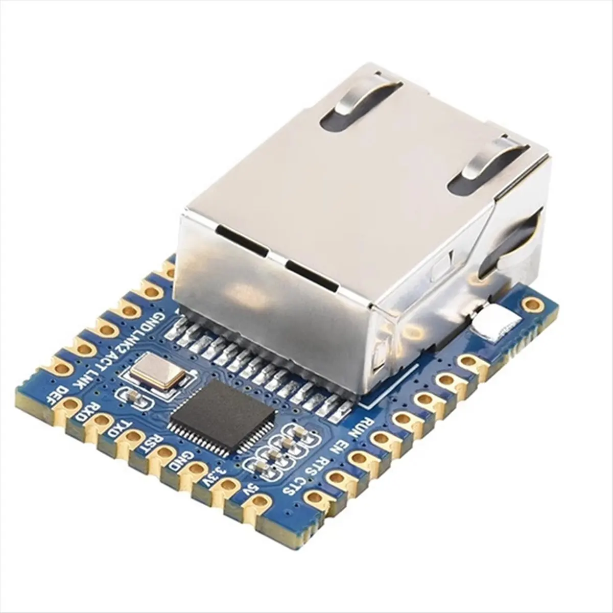 A48U UART to ETH (B),TTL UART to Ethernet Mini Module,Castellated Holes with Immersion Gold Design,Highly Integrated