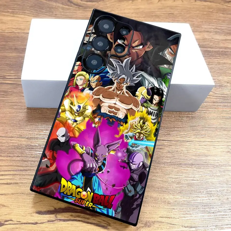 Dragon Ball Z Super Saiyan Case for Samsung Galaxy Note S10 S9 8 10 Plus 9 20 Ultra S8 Black Soft Phone Cover