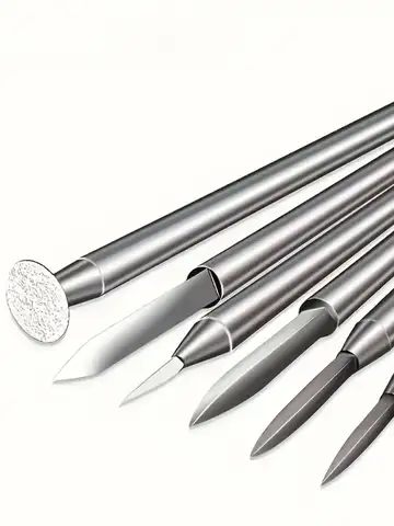 Wood Carving Drill Bits Set for Rotary Tool 6Pcs Engraving Drill Accessories Bit Wood Crafts Grinding Tool 3mm