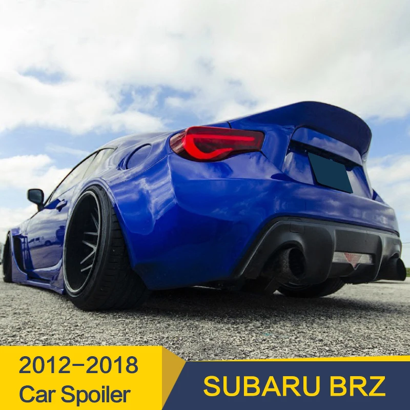 

Спойлер из углеродного волокна для Toyota GT86, Subaru BRZ, спойлер 2012 - 2018 года, задний спойлер из углеродного волокна, глянцевое волокно, крыло багажника, губа