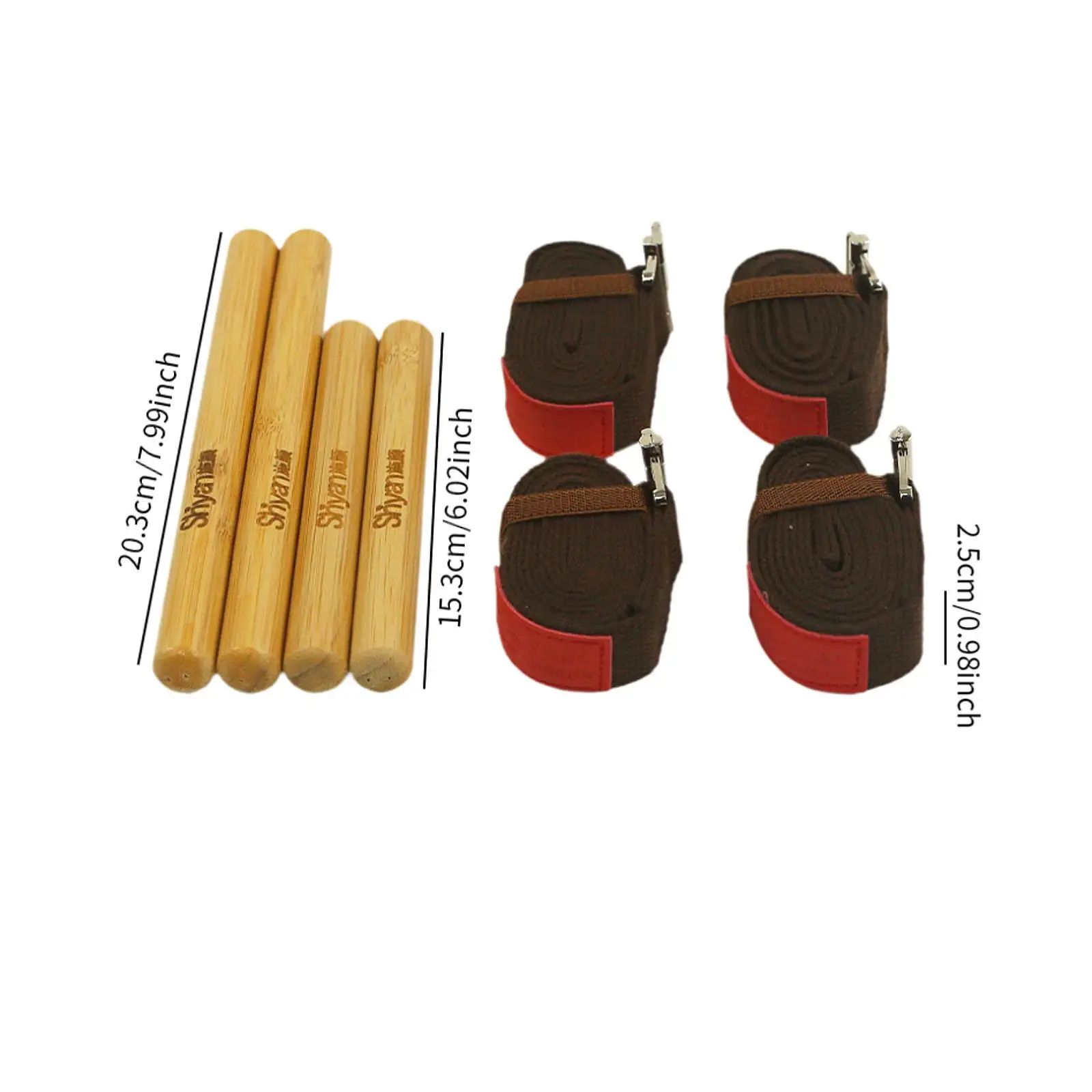 Juego de palos de masaje de bambú para relajar los músculos, rodillo de masaje para dar forma al cuerpo, rodillo de masaje de bambú de madera, herramientas de masaje terapéutico