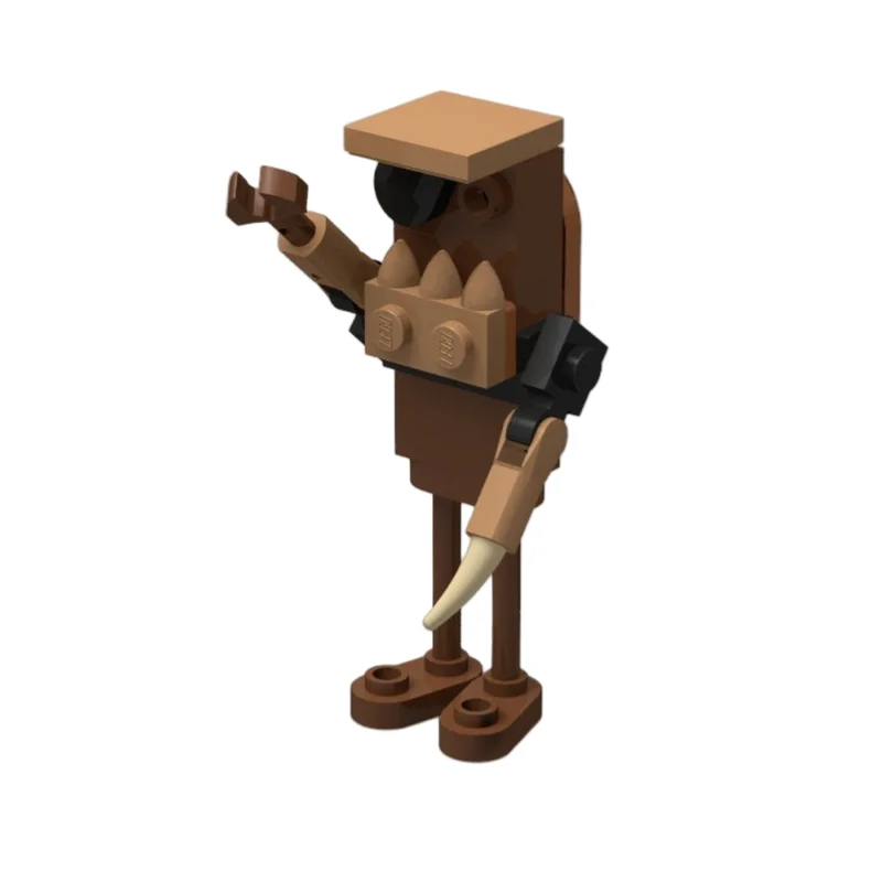 Modelo pirata arrabbiado robô MOC. Pequenas partículas para montagem de blocos de construção de brinquedos. 21 peças. Adequado para todos os entusiastas. Crie