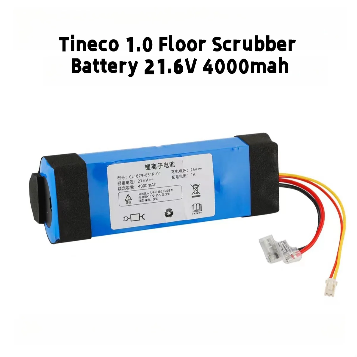 Kompatybilny z odkurzaczem do podłóg Tineco 1.0 Timco Series 18650, akumulator 21,6 V 4000 mAh