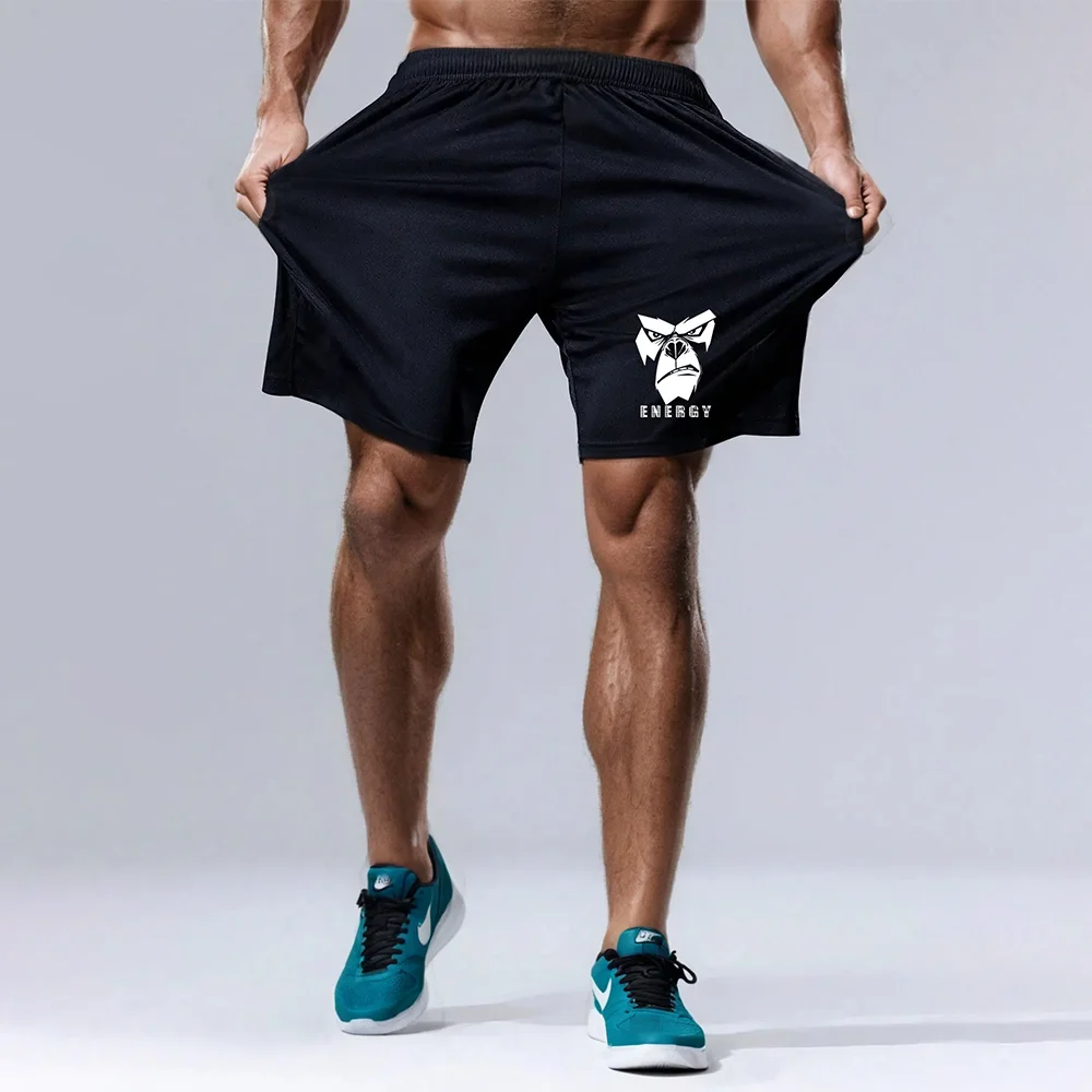 

Gym Basketball Shorts Mens Quick Dry Black Workout Athletic Shorts with Pockets Man Casual Running Training Pant