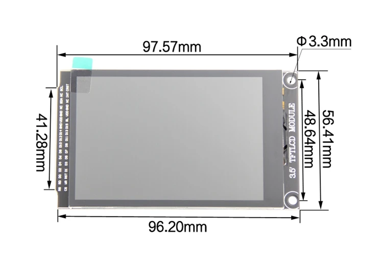 3.5 Inch Capacitive Touch Module Hd Tft Scherm Kleur Module 480X320 Capacitieve Touchscreen