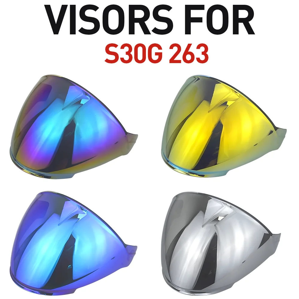 for s30g 263 Motorcycle Full Face Helmet Visor Lenses, Electroplated Lenses, HD Vision Quality Assurance