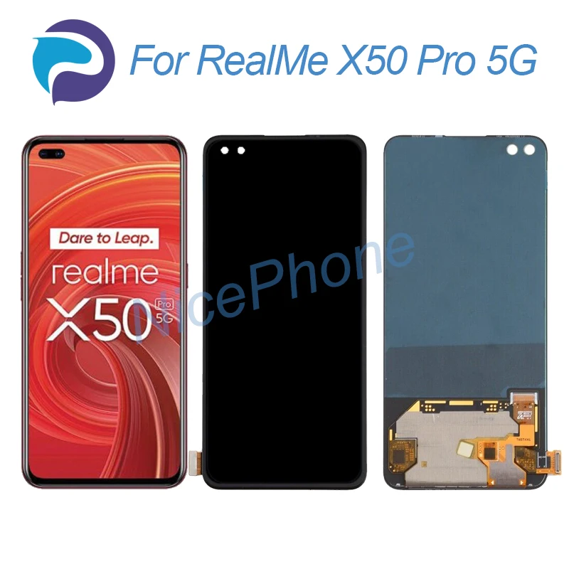 for RealMe X50 Pro 5G LCD Display Touch Screen Digitizer Replacement RMX2075, RMX2071, RMX2076 X50 Pro 5G Screen Display LCD