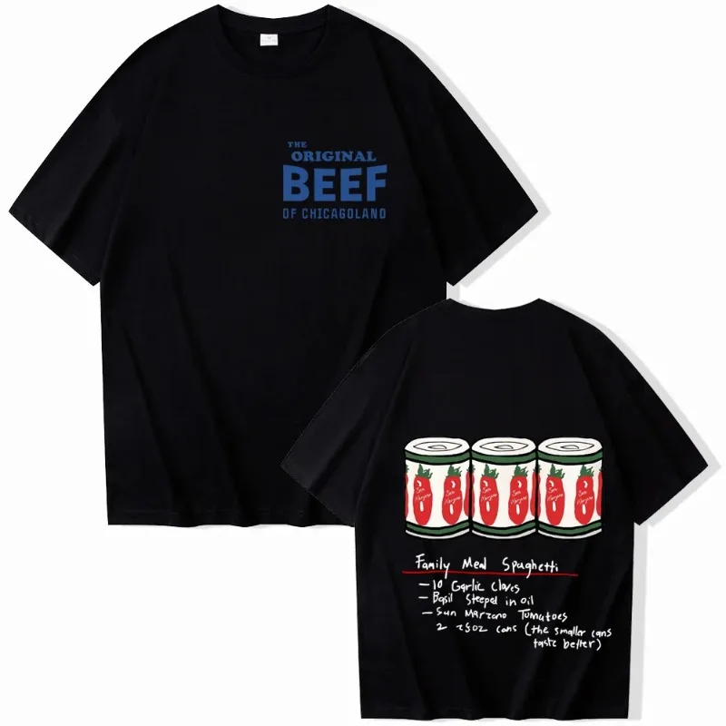 

Bear TV Drama T-shirt Chicago Original Beef Summer Casual Shirt Y2k Women's Cotton Top Harajuku Fashion Casual Printed T-shirt