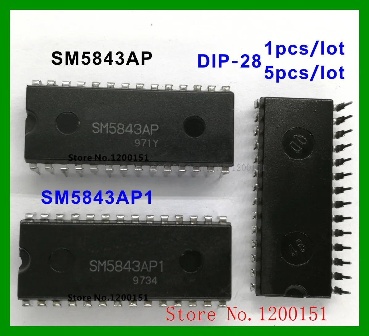 SM5843 SM5843AS SM5843AS1 SOP-28 SM5843AP SM5843AP1 DIP-28