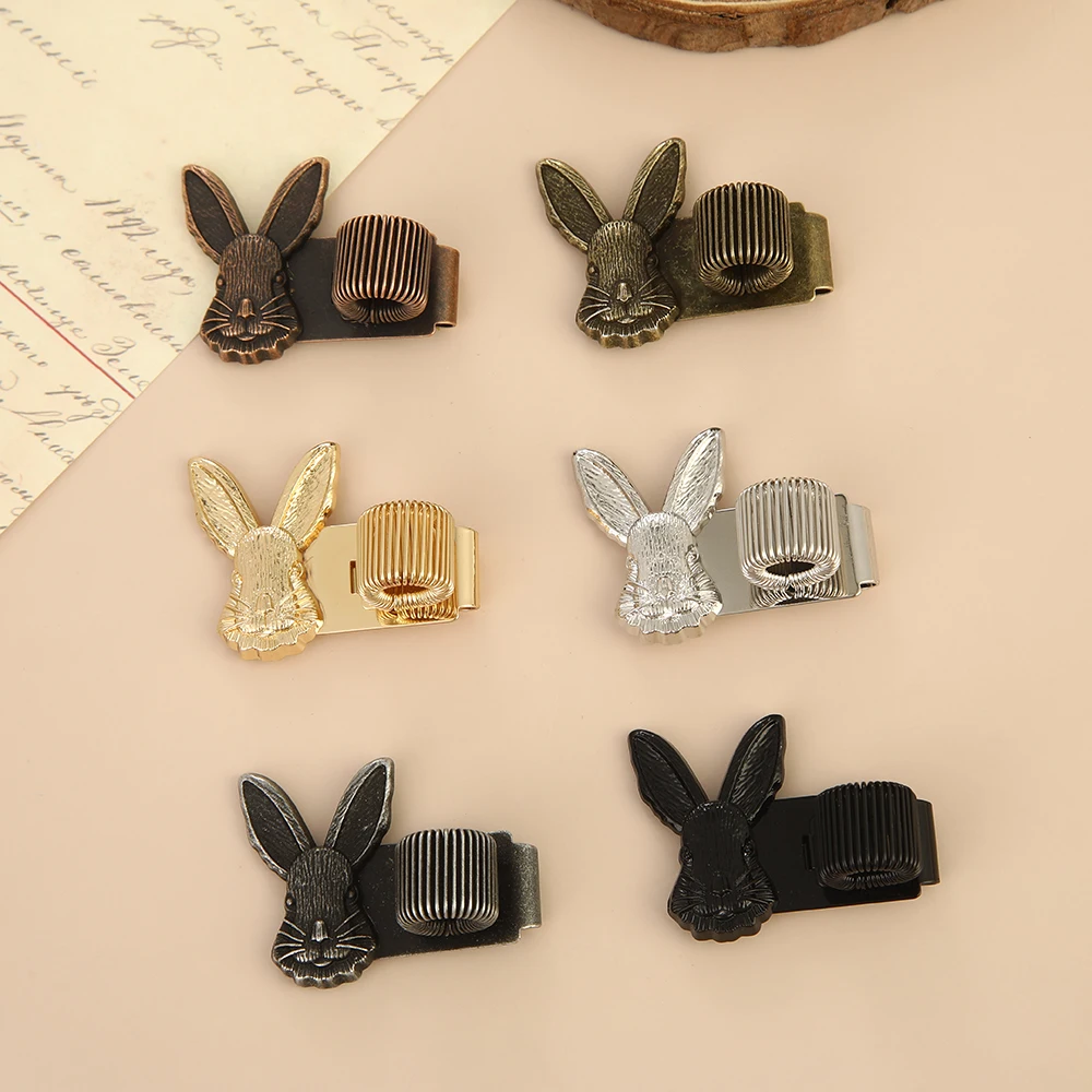 1pc Vintage Pineapple Metal Pen Clip, Spring Loaded Pen Holder for Notebook Journal Office