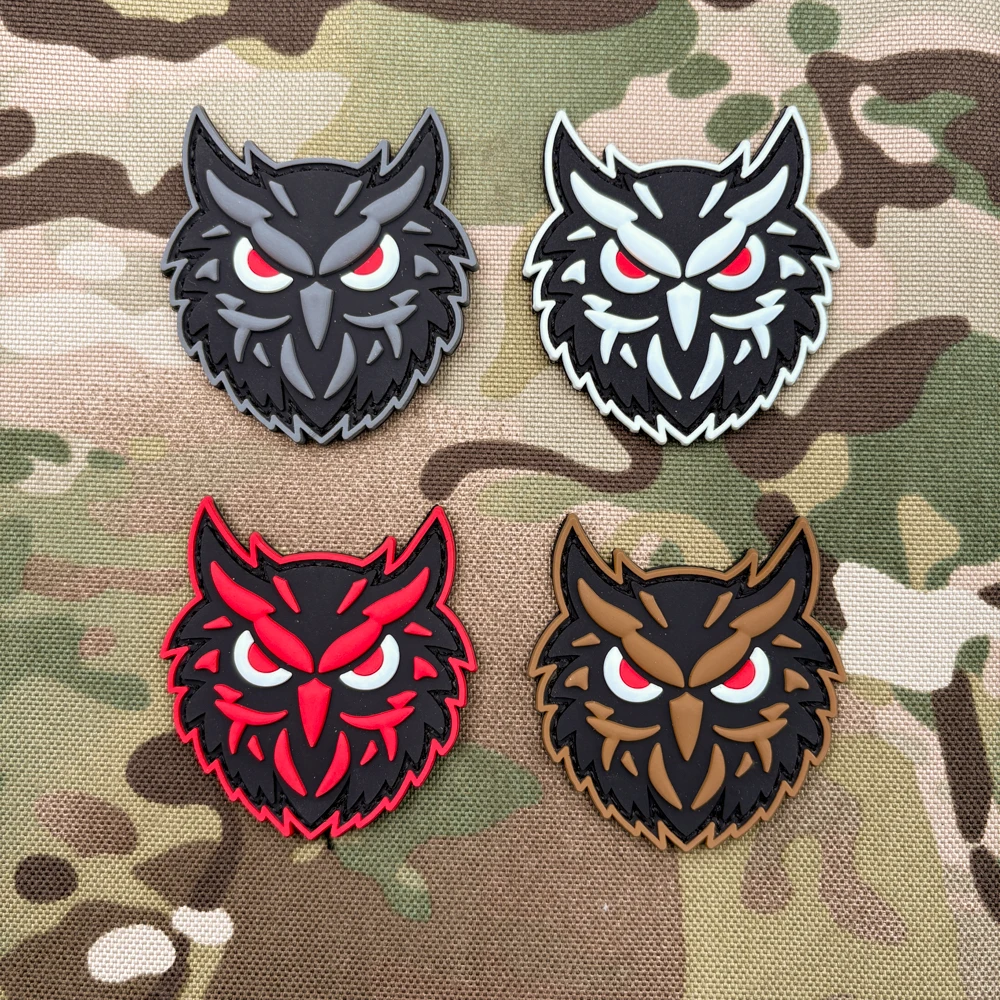 

Нашивка-стикер из ПВХ с рисунком совы, светящаяся в темноте, идеально подходит для использования на повязках на руку, рюкзаках, тактических жилетах, для декора одежды, мягкая резиновая вышивка