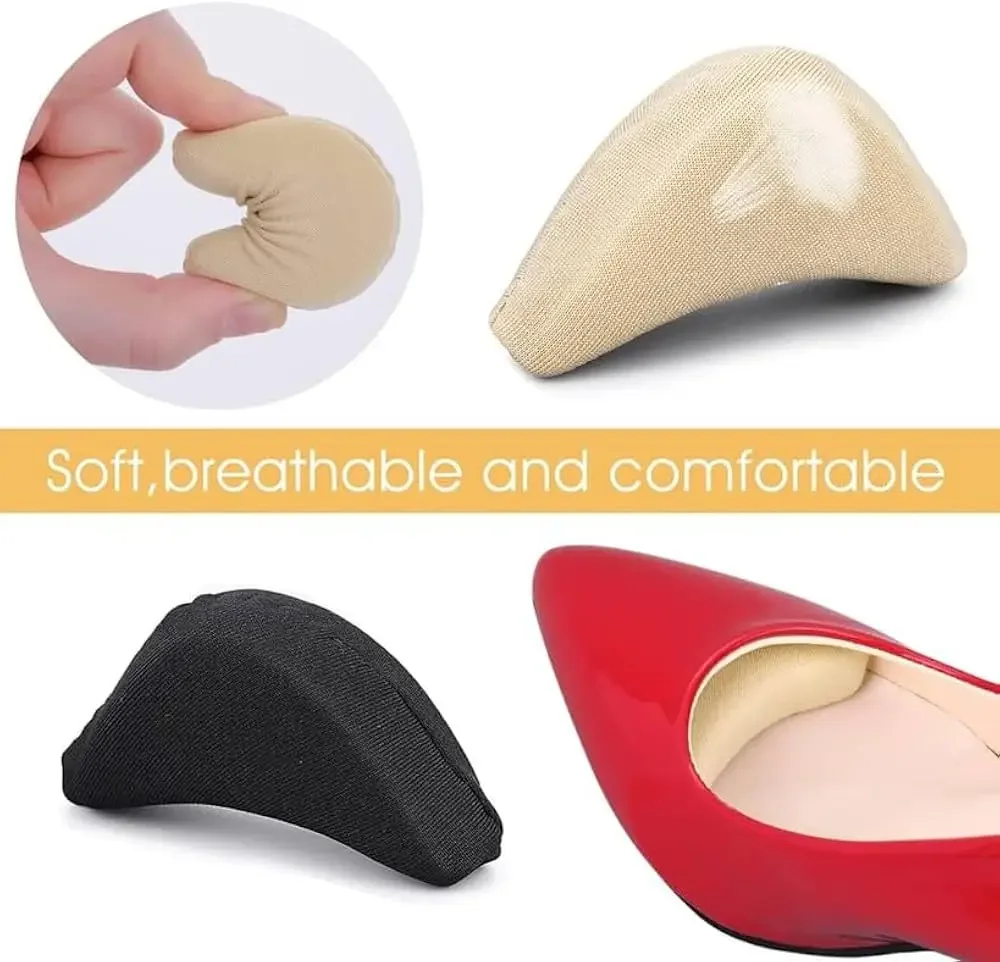 Soft Toe Plug Women High Heel Pain Relief Insert Shoe Palm Cushion Toe Front Filler Sponge Forefoot Pad Adjustable Sizes Insoles