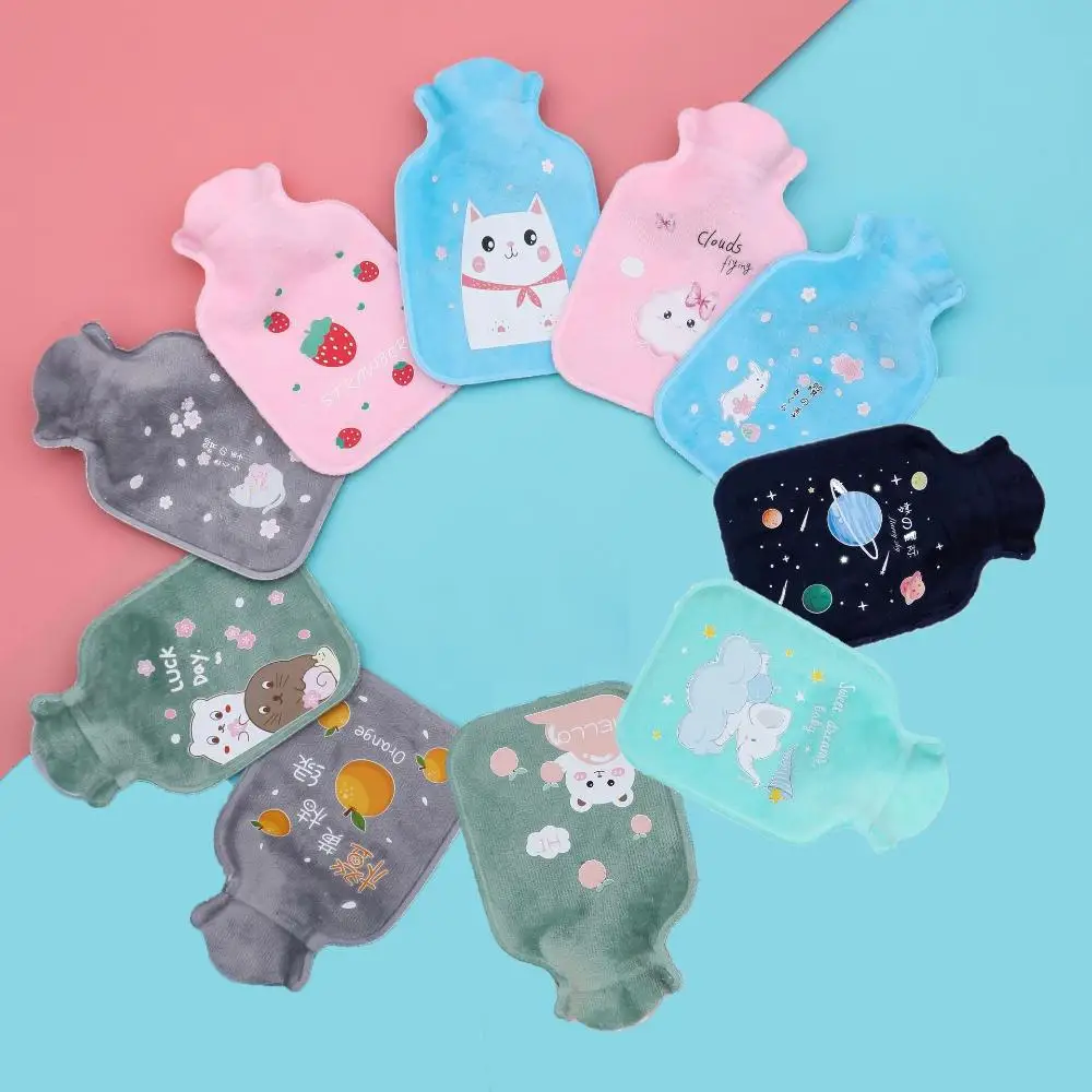 Mini Explosion-proof Cartoon Water Injection Hot Water Bottles Warming Products Plush