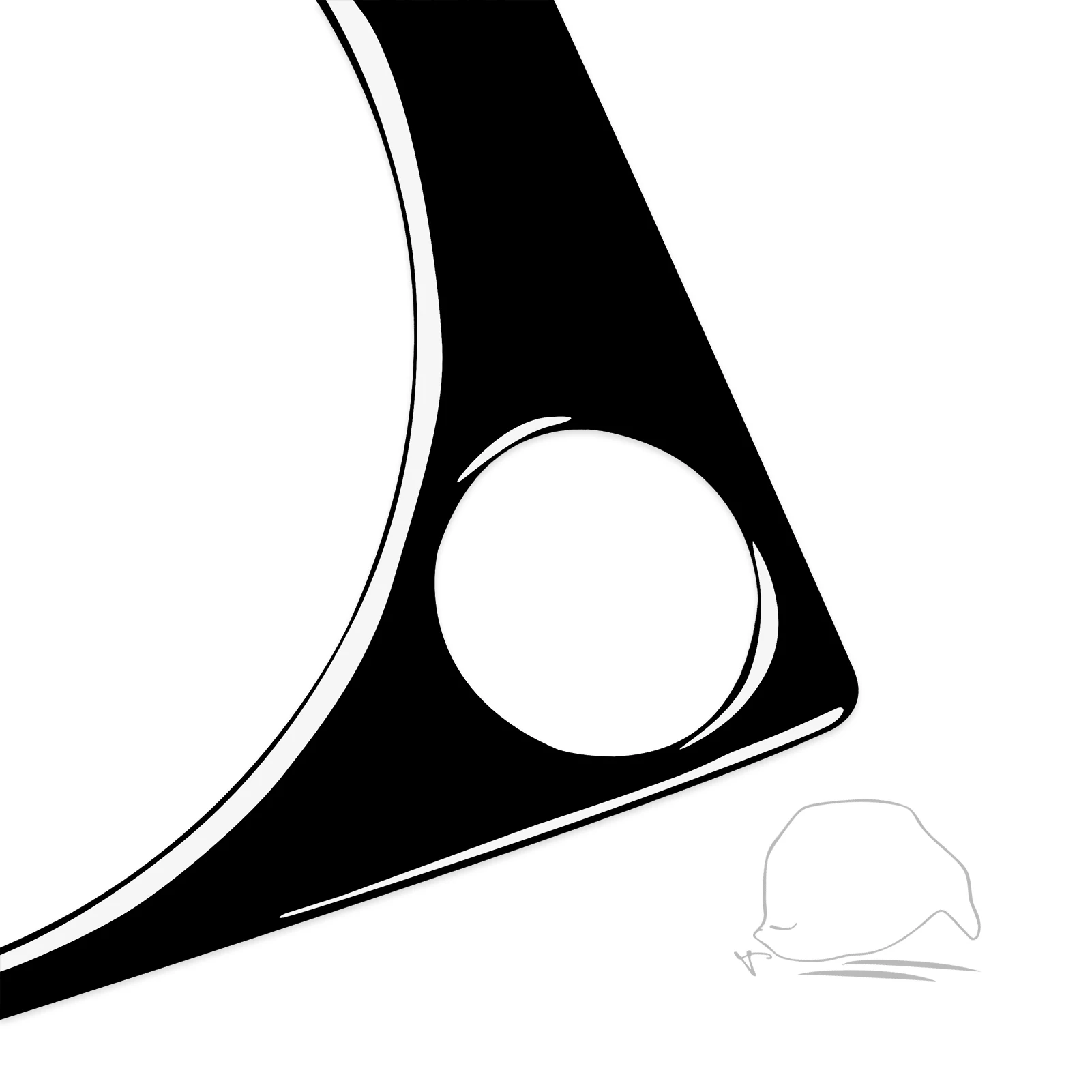 For Volkswagen Beetle 2012-2019 Car Accessories Piano Black Plastic Interior Gear Panel Frame Trim Sticker