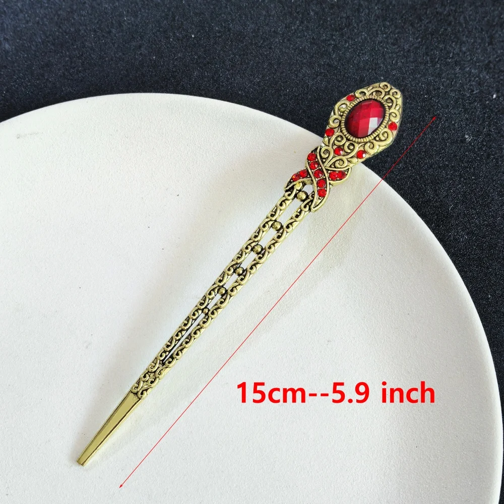 Vintage Metal Hair Sticks for Women Retro Hairpin Bun Updo Hairstyle Fashion Hair Chopsticks Wedding Daily Hair Accessories view 2
