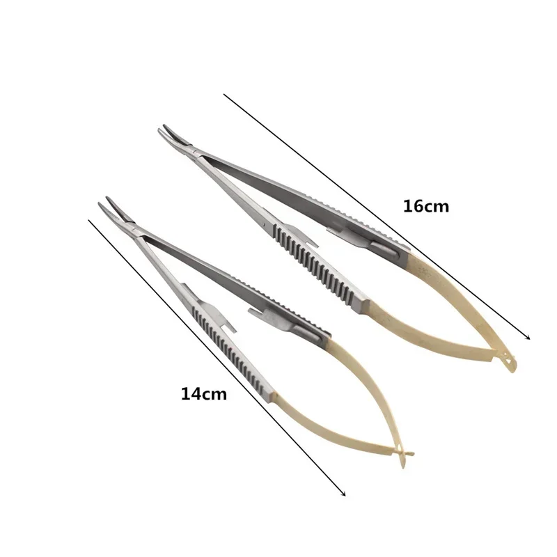 

14Cm/16Cm Castroviejo Needle Holder Dental Orthodontic Implant Dental Needle Holders Dentist Equipment