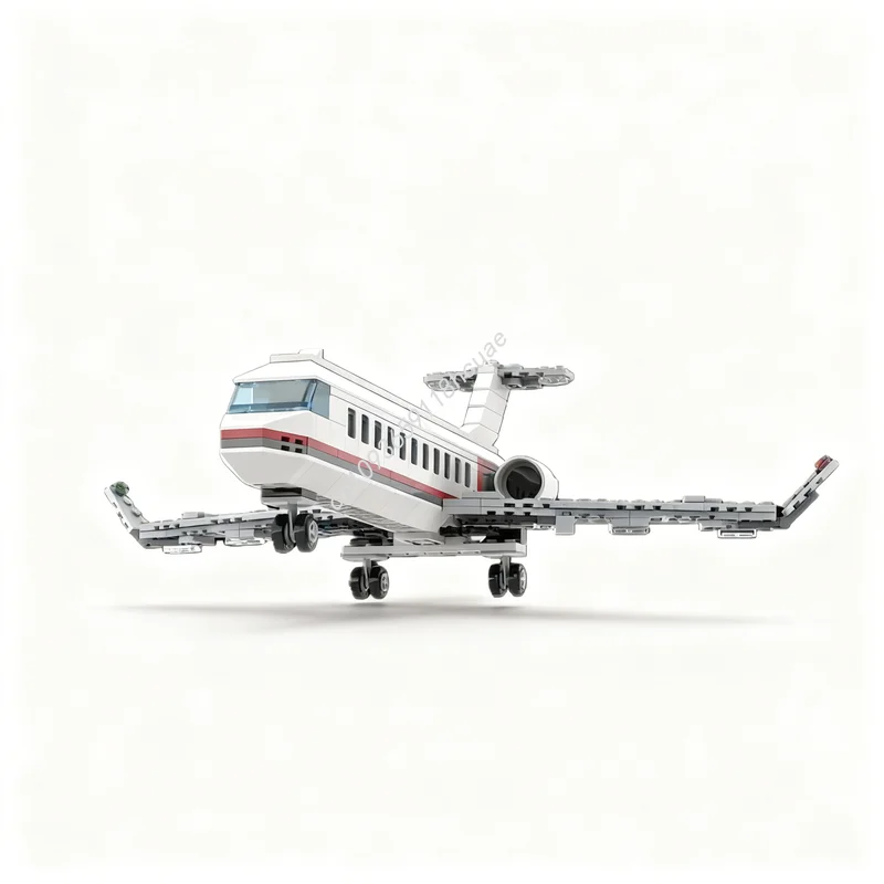 

360 деталей, конструктор MOC «Аэропорт города», модель самолета-регионального авиалайнера, строительные блоки, рождественские подарки, игрушки, креативная идея