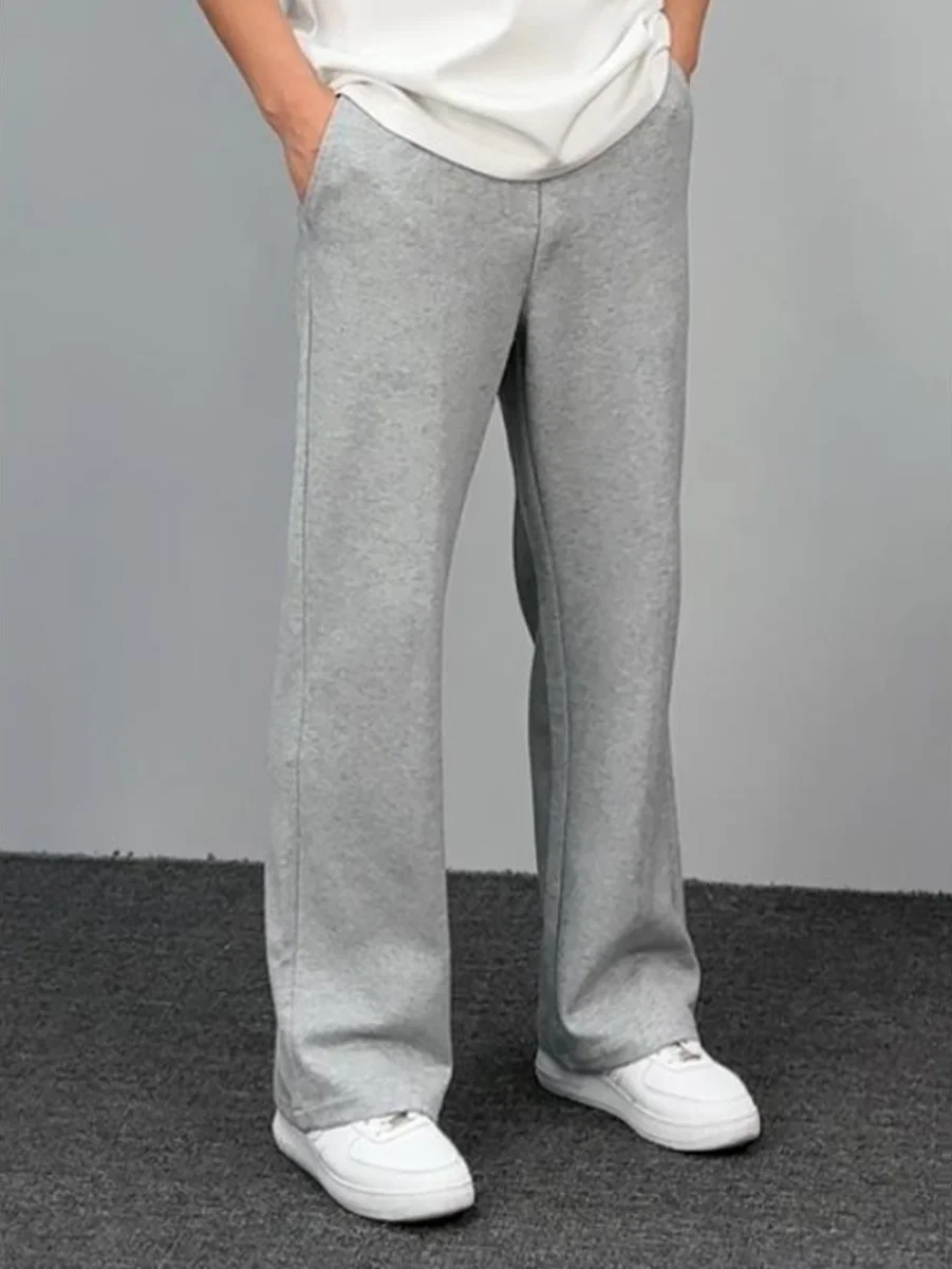 

Fall 2025 Men's High-Quali American Sle ey Wide Leg Casual Sports Pants Drapey Loose Luxury Long Trousers Straight Cut