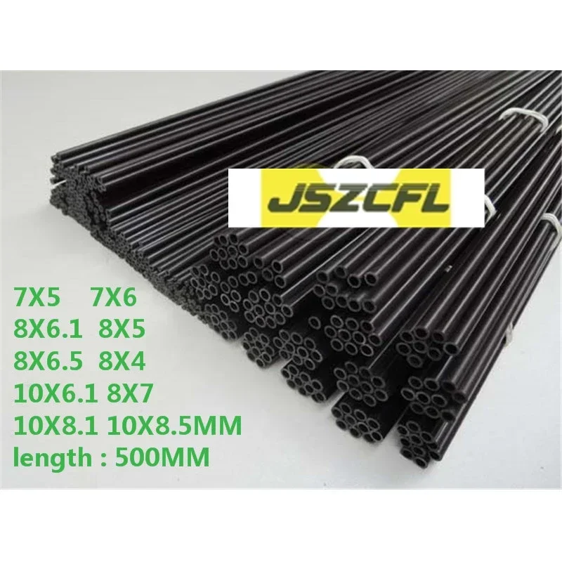 

10pcs Carbon Fiber Tube 7x5 7x6 8x6.1 8x6.5 8x7 8x5 8x4 9X7 10x6.1 10x8.1 10x8.5mm for Quadcopter Multicoptor 500mm