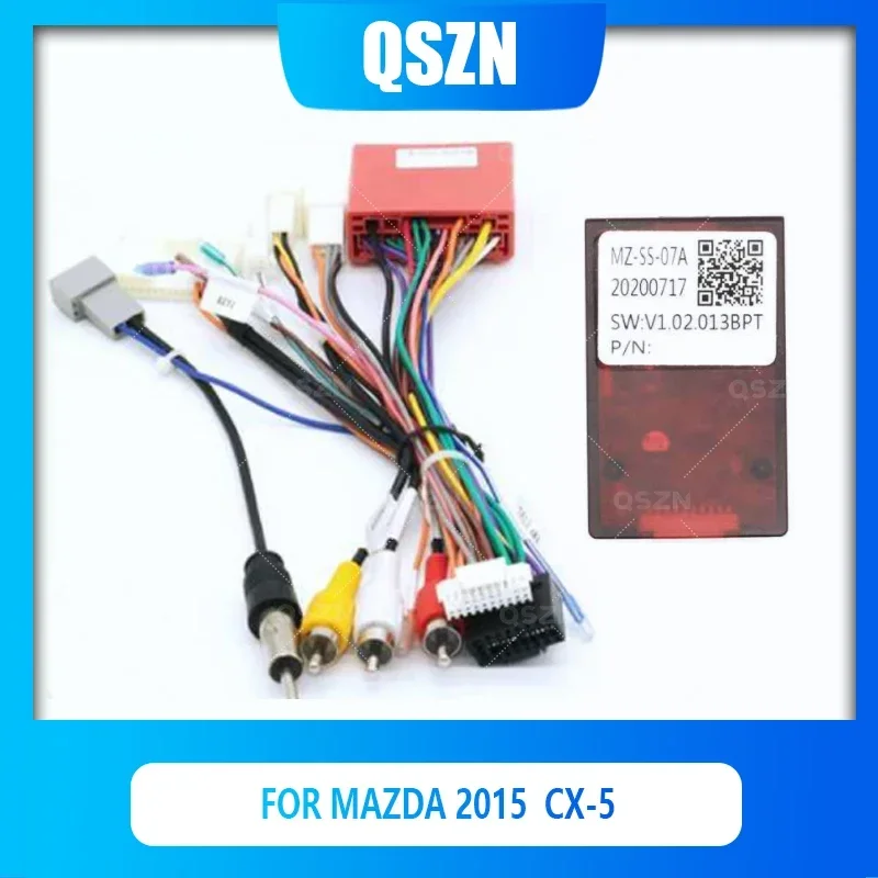 QSZN Android Canbus Box MZ-SS-07A For Mazda CX-5 2015 For 2014 Mazda 6 Atenza Harness Wiring Cables Car Radio Stereo 2 din