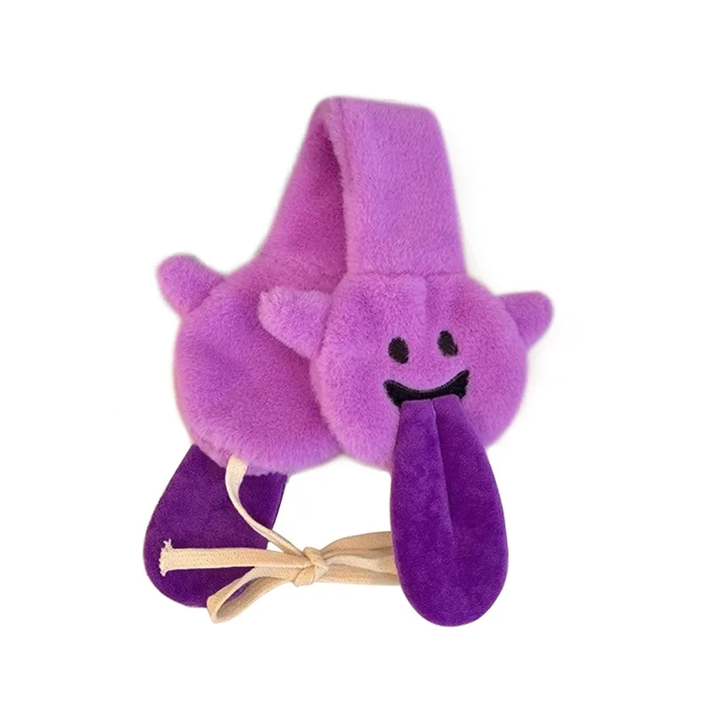 Cartoon Ghost Plush Earmuffs Thickened Furry Funny Ear Protection Warm Ear Warmer Couple Halloween Gifts Autumn Winter
