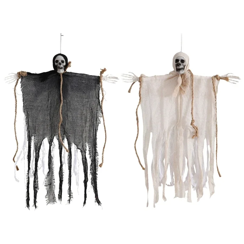 

Halloween Scary Hanging Ghosts Creepy Scary Haunted House Prop For Outdoor Porch Patio Tree
