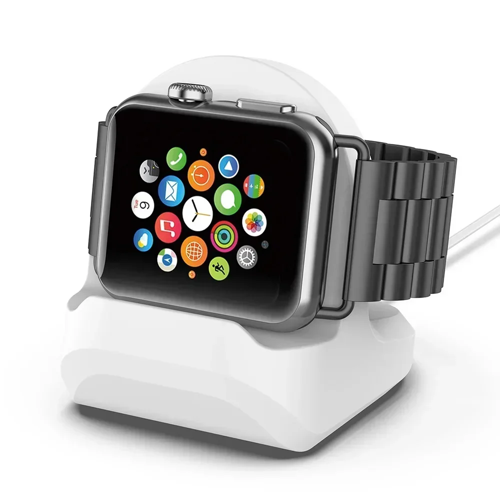 Silicone Watch Charger Stand For Apple Watch Series 5/4/3/2/1 Charging Station Dock Holder Charging Holder