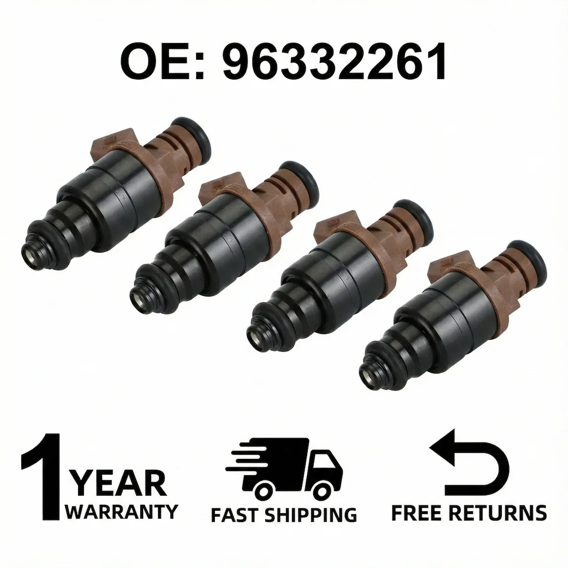 

4Pcs Brand New Auto Fuel Injectors 96332261 For Chevrolet Optra Lacetti Aveo Daewoo Kalos 1.4L 1.6L Engine Injection Nozzle Kit
