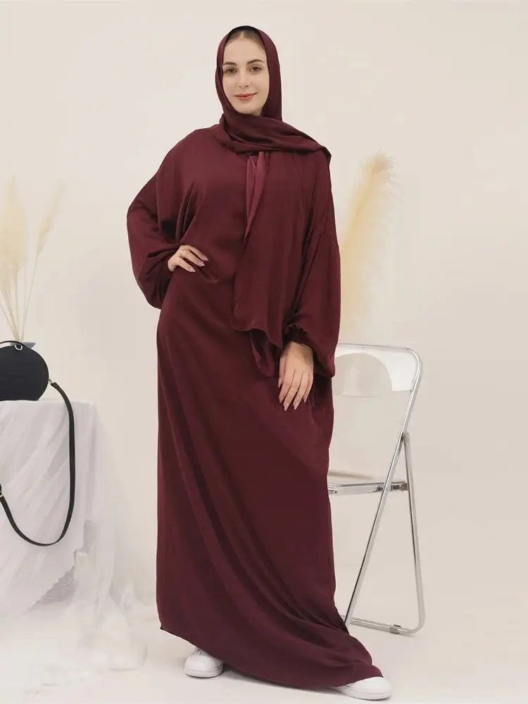 Ramadan Eid Dubai Khimar Abaya Islam Muslim Modest Dress Prayer Clothes African Dresses For Women Robe Musulmane Femme Vestidos