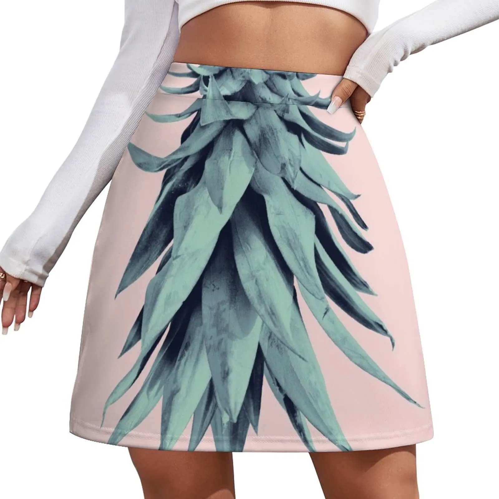 Nanas Terbalik # 2 # tropis # buah # dekorasi # Seni Rok Mini Gaun Wanita Rok Mini Cosplay