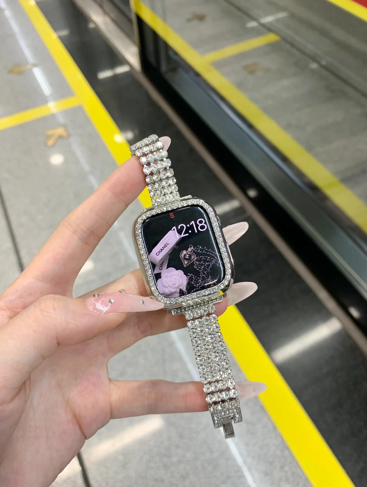 Glass+Cover For Huawei fit3 Watch Accessorie Screen Protector Show off your elegant look with the glittering diamonds.