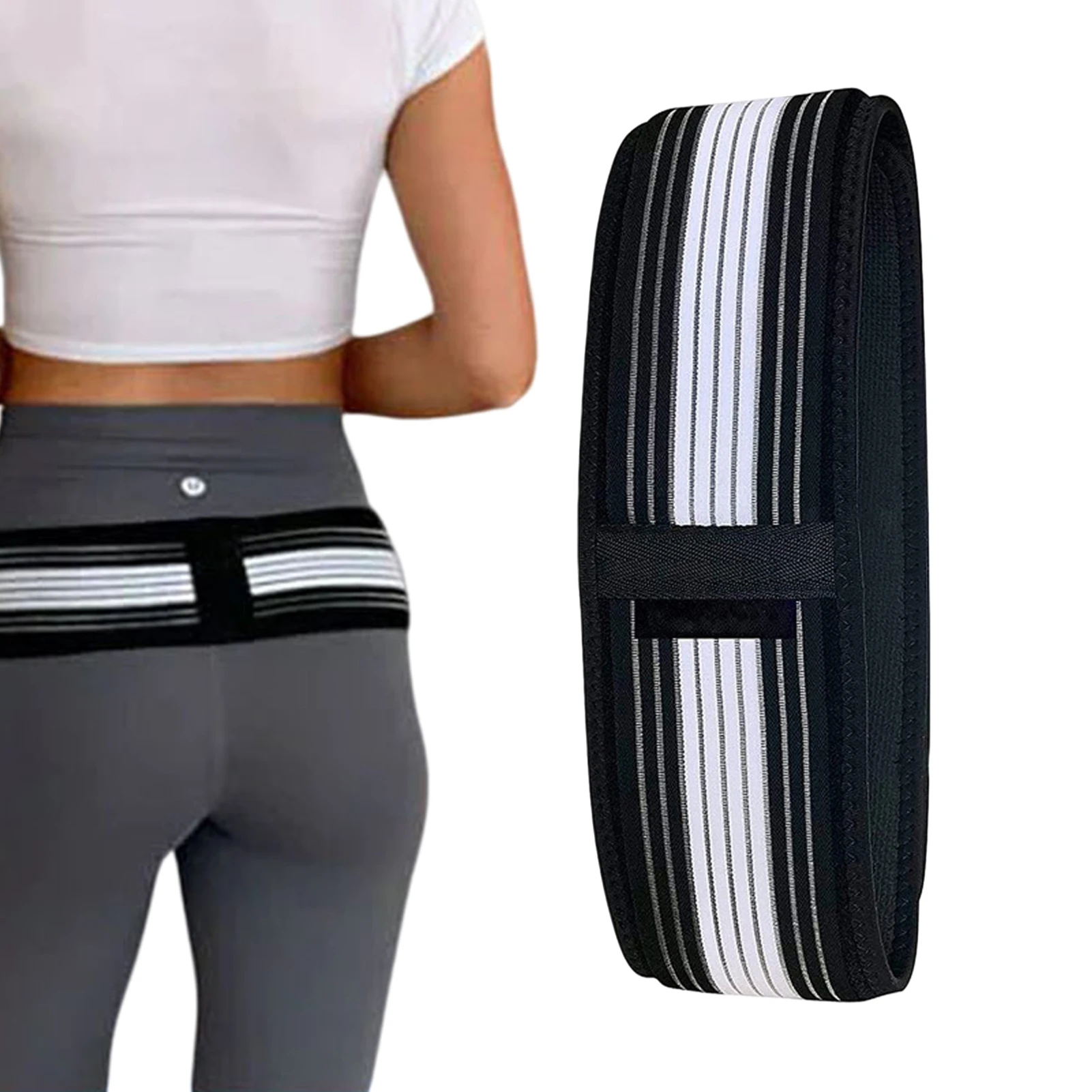 Sacroiliac SI Joint Hip Belt Adjustable Sport Waist Support Belt Lower Support-Hip Sciatica Pain Relief Pelvic Support Belts