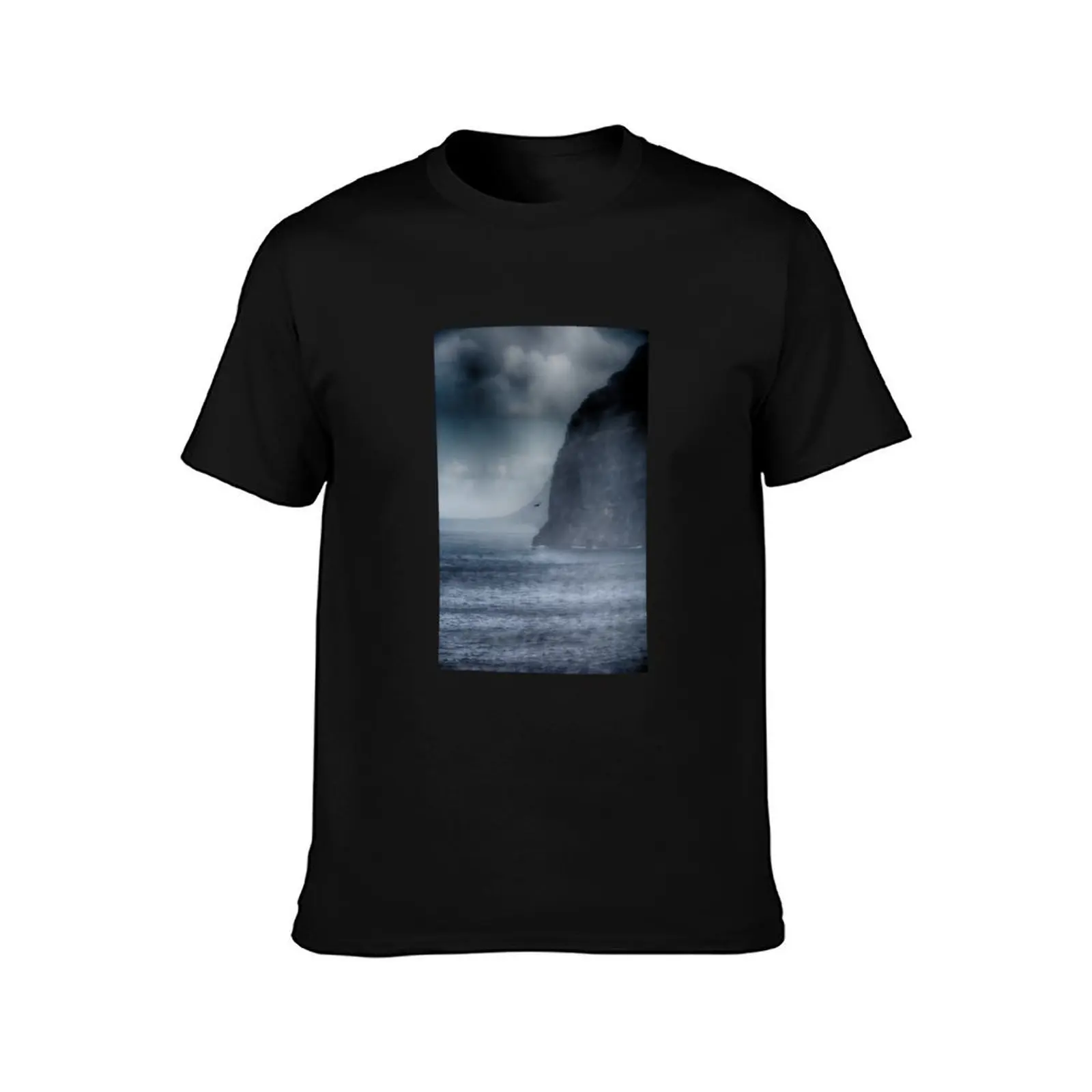 Fighting the Storm, Los Gigantes, Tenerife, Canary Islands, Spain T-Shirt Casual Graphic Print Tee T-Shirt