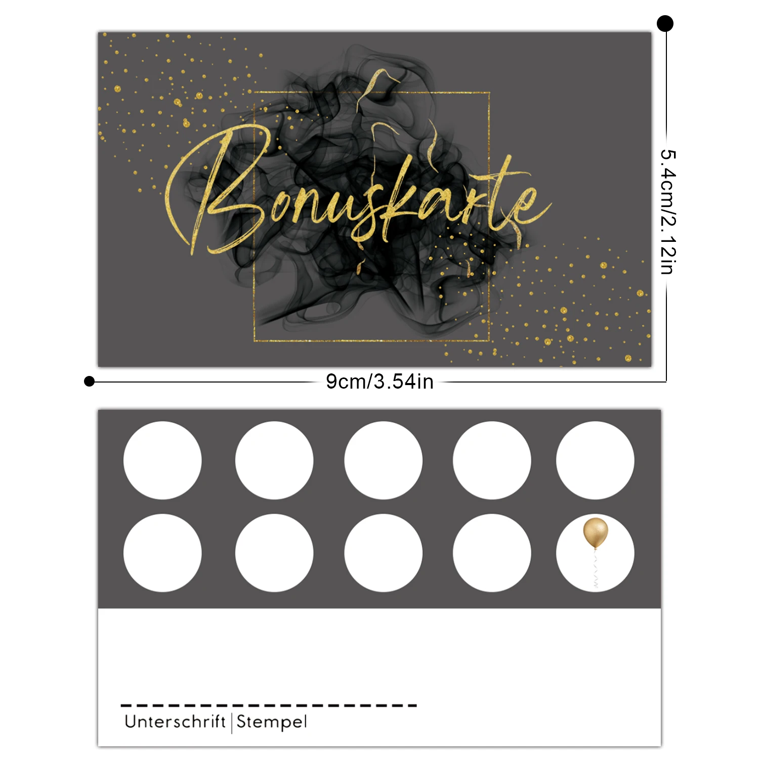 25 قطعة من بطاقة نقاط الختم الذهبية، بطاقة نقاط الأعضاء عالية الجودة، بطاقة الولاء لعملاء الأعمال، تصفيف الشعر، فن الأظافر، B