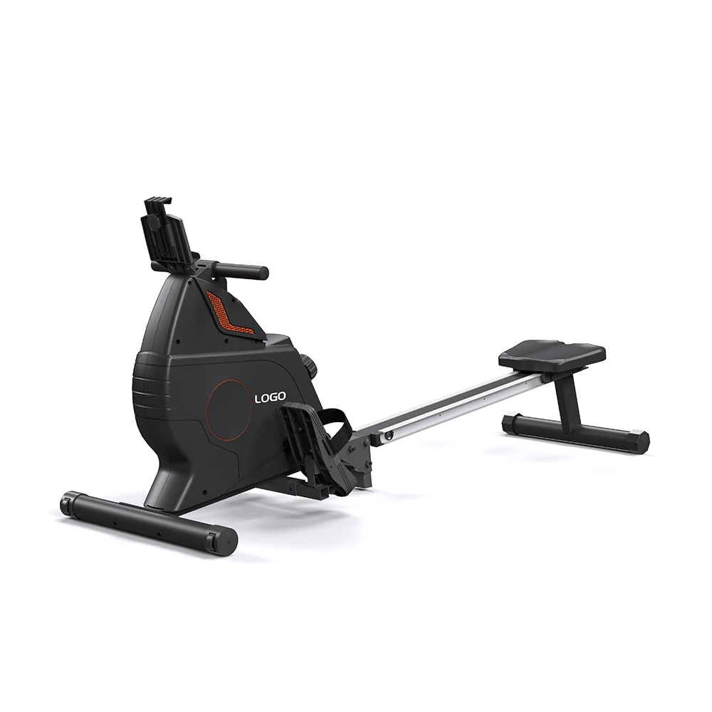 Ultra-Quiet Foldable Magnetic Rowing Machine, adjustable, portable stylish design with multifunctional digital